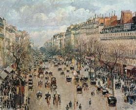Boulevard Montmartre in Parijs.