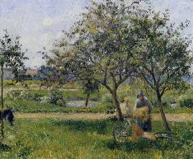 C.Pissarro, Die Schubkarre