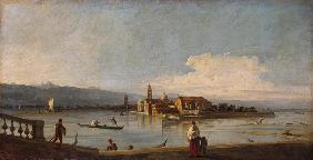 View of the Isles of San Michele, San Cristoforo and Murano from the Fondamente Nove van Giovanni Antonio Canal (Canaletto)