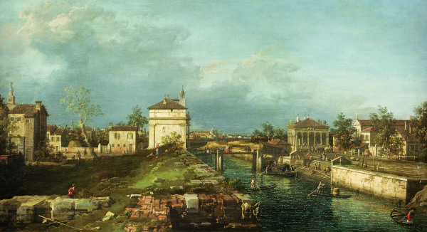 Padua, Porta Portello / Canaletto van Giovanni Antonio Canal (Canaletto)