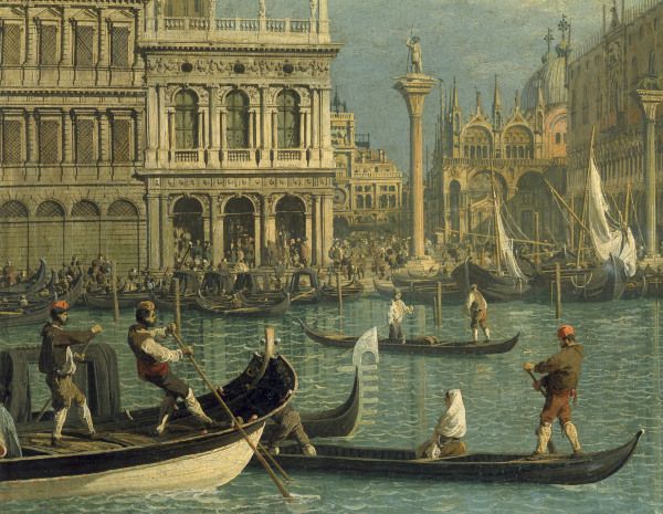 Venice, Piazzetta / Pai.b.Canaletto van Giovanni Antonio Canal (Canaletto)