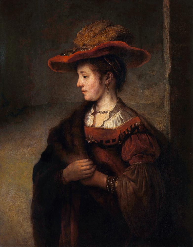 Portrait of Saskia van Uylenburgh (after Rembrandt) van Carel Fabritius