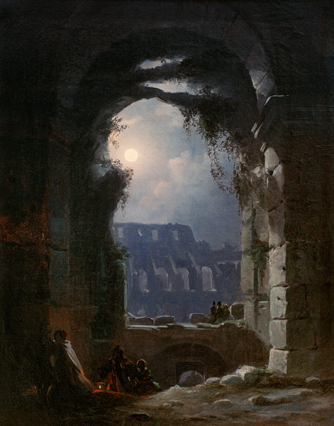 The Colosseum In the Night van Carl Gustav Carus