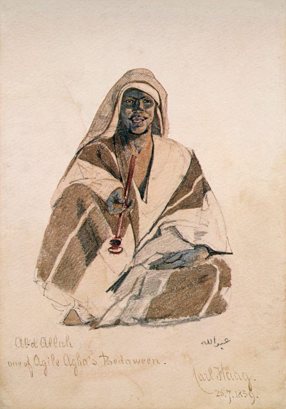 Abd Allah, one of Agile Agha's Bedouin van Carl Haag