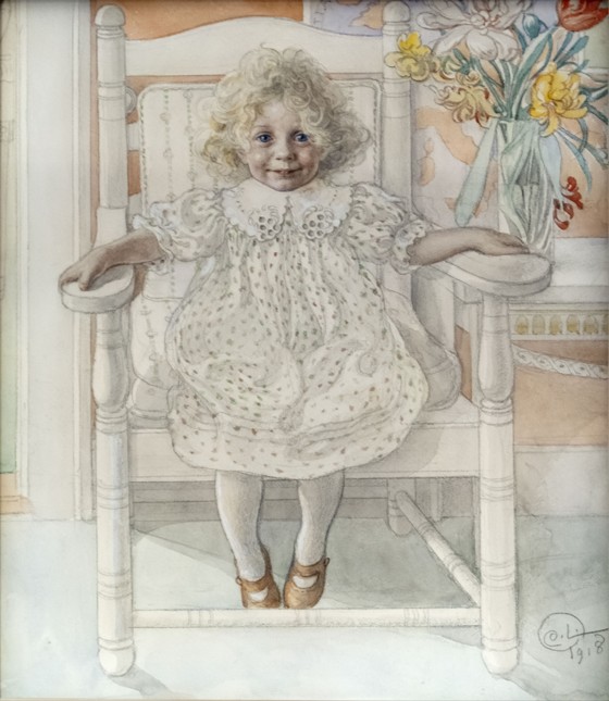Portrait of Inga-Maria Thiel van Carl Larsson