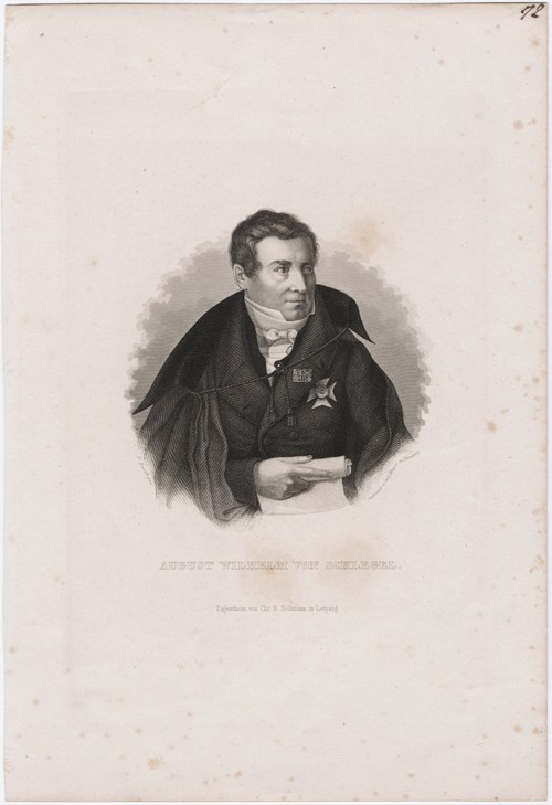 August Wilhelm von Schlegel (1767-1845) van Carl Mayer