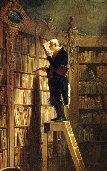 De boekenwurm (Detail) 1850