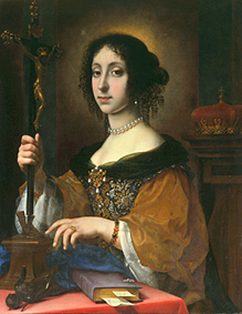 Claudia Felicia, Gemahlin von Leopold, als Galla Placida. van Carlo Dolci