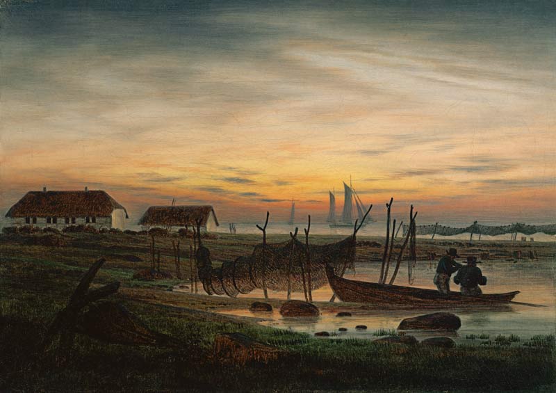 Coastal landscape van Caspar David Friedrich