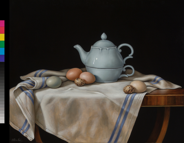 Still Life with Quail Eggs van Catherine  Abel