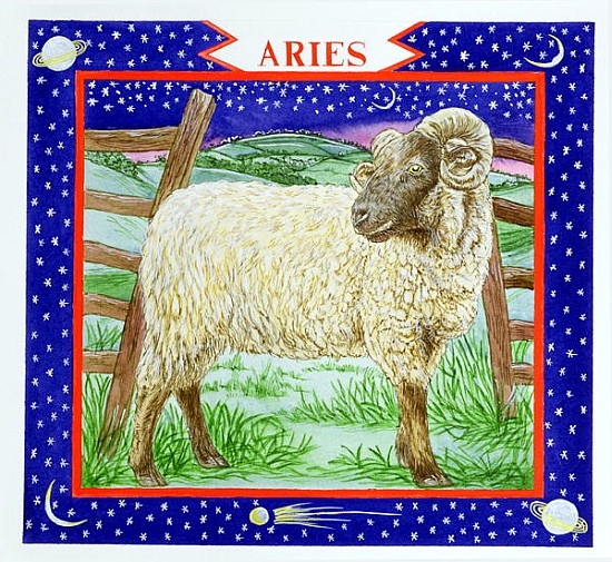 Aries (w/c on paper)  van Catherine  Bradbury