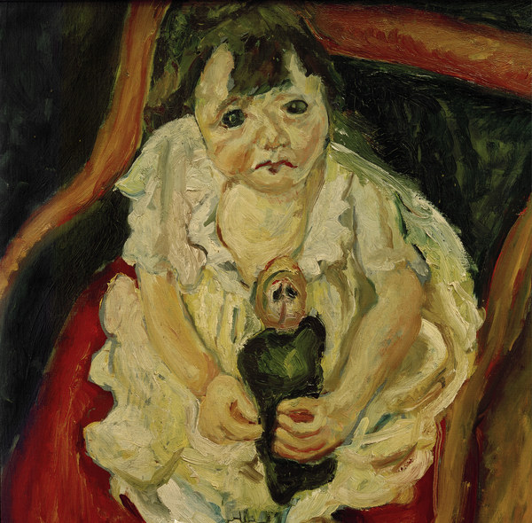 The Little Girl with a Doll van Chaim Soutine