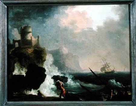 The Storm van Charles Francois Lacroix de Marseille