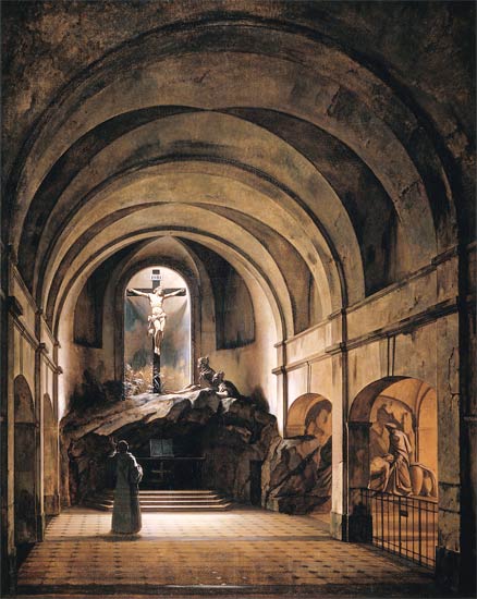 Die Kapelle des Calvaires von Saint-Roch van Charles Marie Bouton