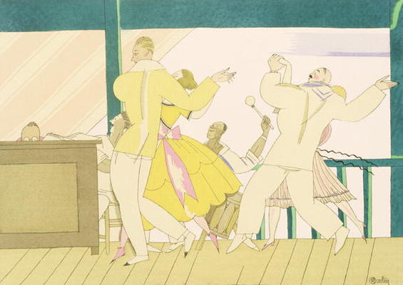The Tango, c.1920 (stencil on paper) van Charles Martin