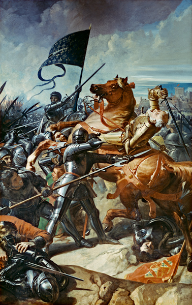 Schlacht von Castillon van Charles Philippe Auguste de Lariviere