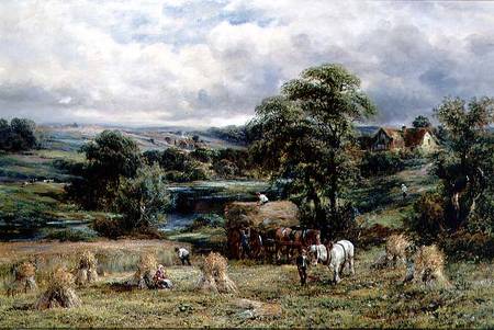 Harvest Time, An English Summer van Charles Thomas Burt