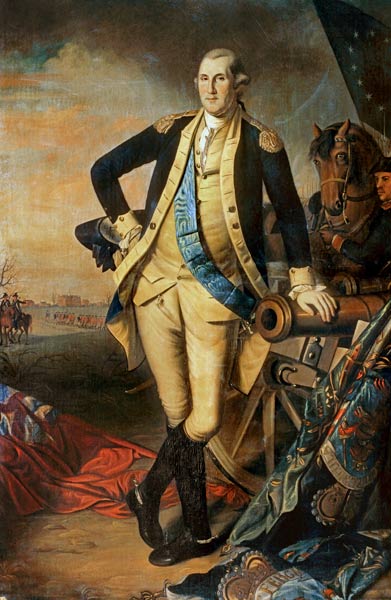 Portrait of George Washington (1732-99) van Charles Willson Peale