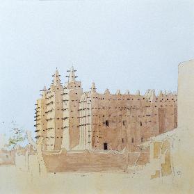 Djenne (Mali) Grande Mosquee, Tuesday, 2000 (w/c on paper) 