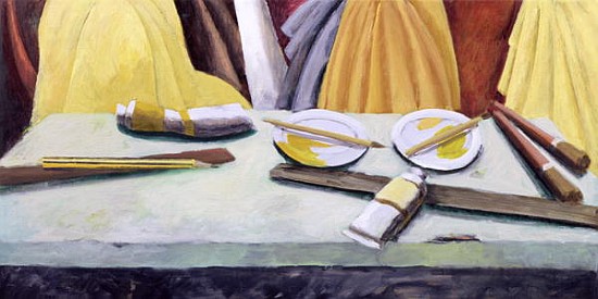 Gamboge Yellow, 2003 (oil on canvas)  van Charlotte  Moore