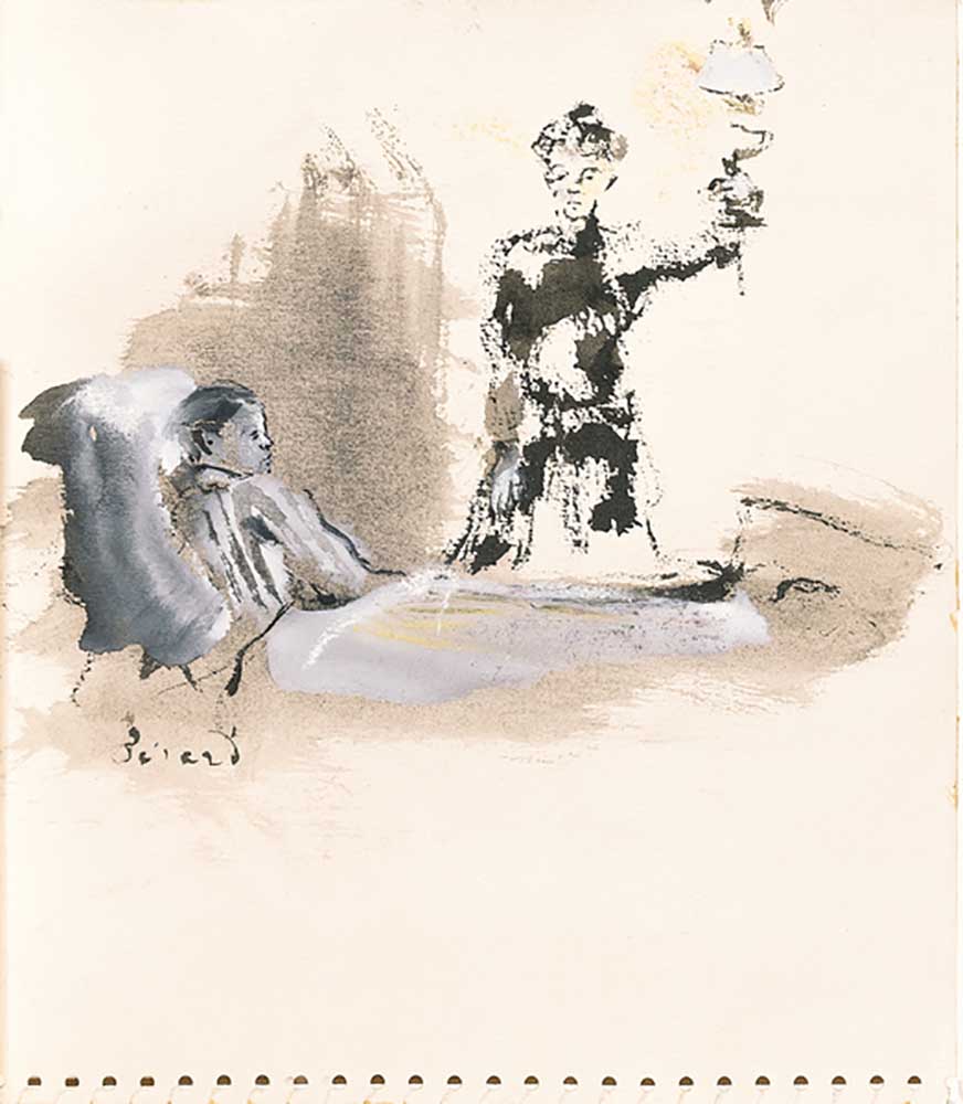 Illustration from One Thousand Regrets, by Elsa Triolet, 1947 van Christian Berard