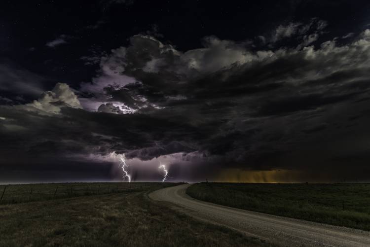 Prairie Lightning van Christian Skilbeck