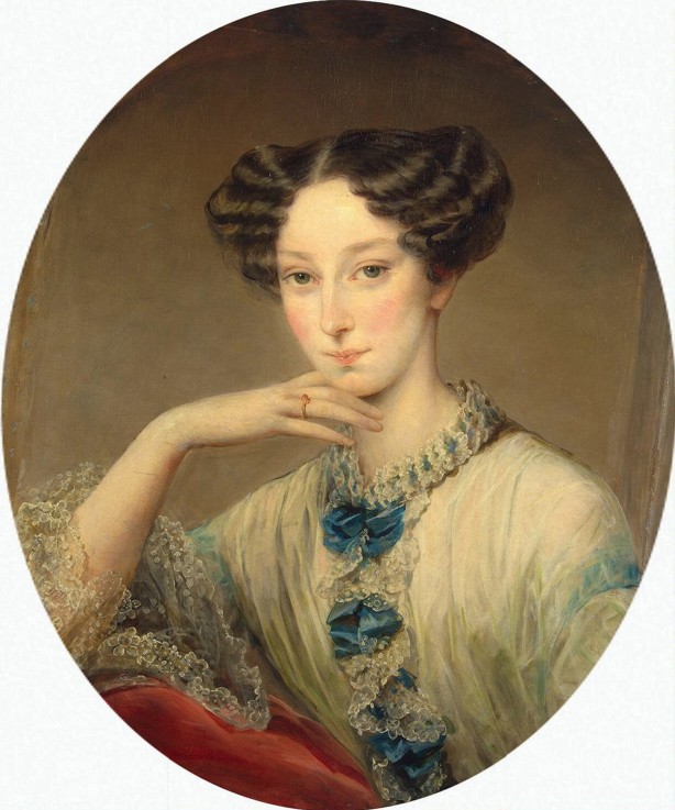 Portrait of Grand Duchess Maria Alexandrovna (1824-1880), future Empress of Russia van Christina Robertson