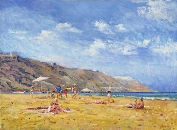 Bathers, Gozo (oil on canvas)  van Christopher  Glanville