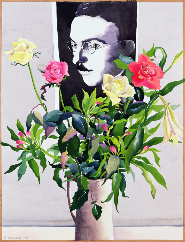 Fernando Pessoa (1888-1935), Roses and Lilies (w/c on paper)  van Christopher  Ryland
