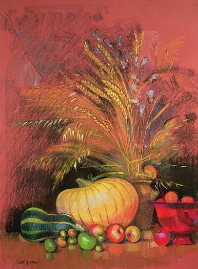 Autumn Harvest (pastel on paper)  van Claire  Spencer