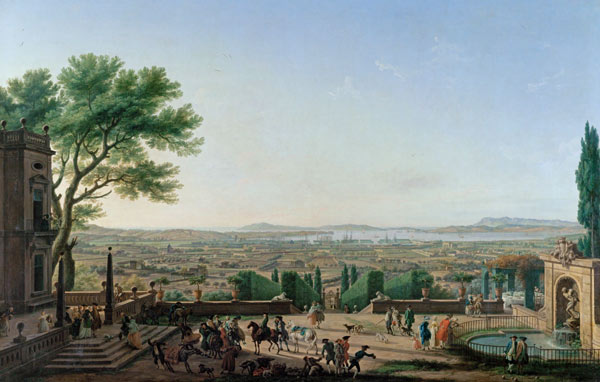 City and Port of Toulon van Claude Joseph Vernet