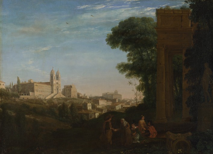 A View in Rome van Claude Lorrain