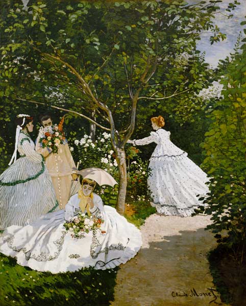 Damen im Garten in Ville d'Avray. van Claude Monet