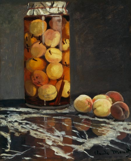 Das Pfirsichglas. van Claude Monet