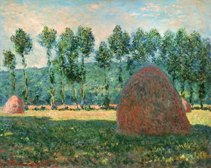 Haystacks near Giverny van Claude Monet