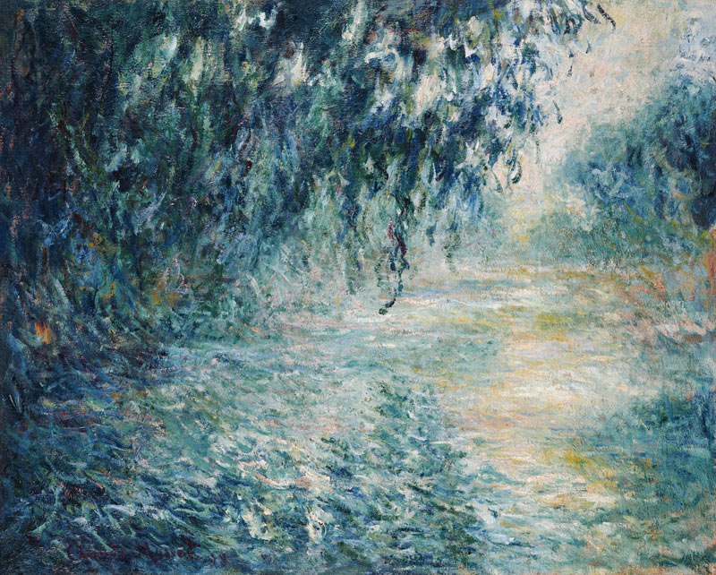 Morning on the Seine van Claude Monet