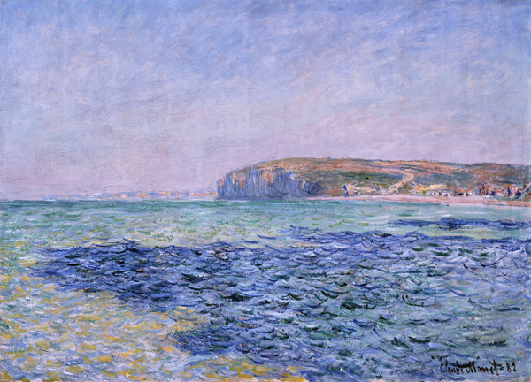 Shadows on the Sea. The Cliffs at Pourville van Claude Monet