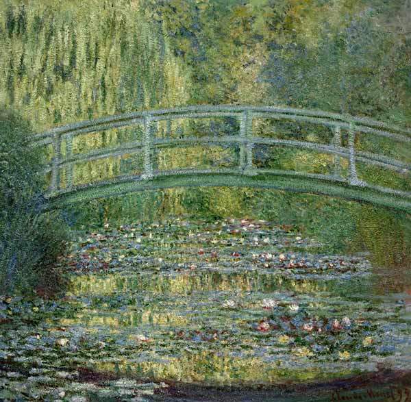 The Waterlily Pond with the Japanese Bridge van Claude Monet