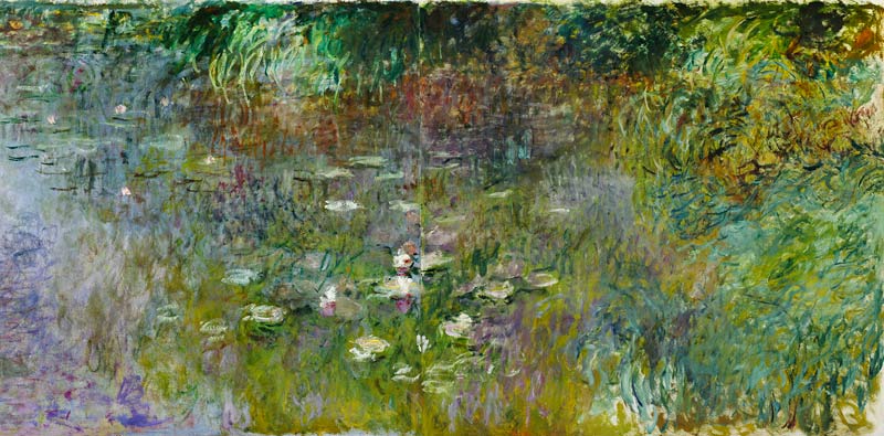 Waterlilies: Morning van Claude Monet