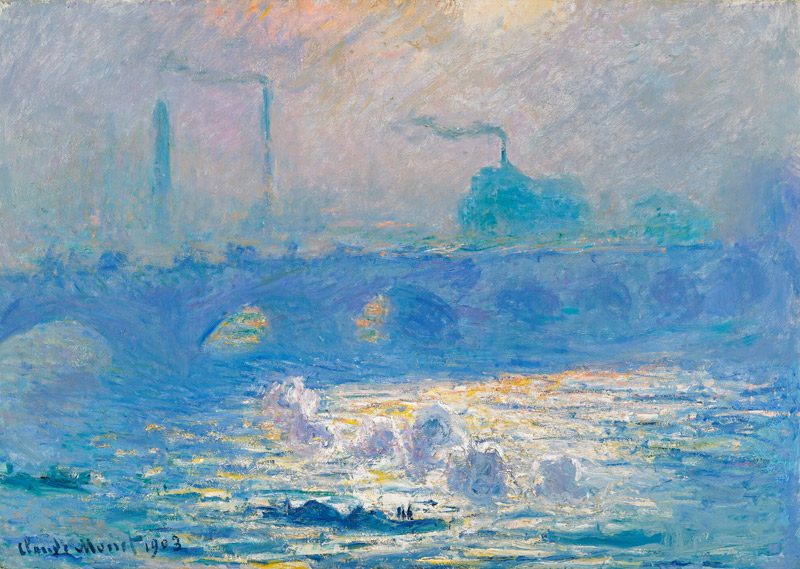 Waterloo Bridge van Claude Monet