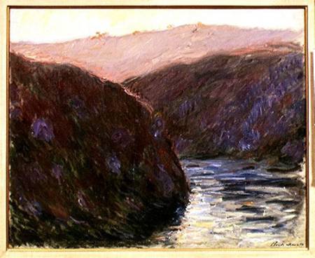 The Creuse Valley, Evening Effect van Claude Monet