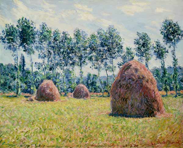 Haystacks at Giverny van Claude Monet