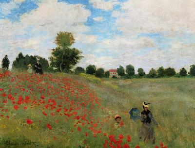 Klaprozen in de buurt van Argenteuil Claude monet  - Claude Monet