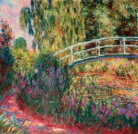 Japanse brug in tuin van Giverney - Claude Monet