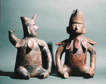 Two Statuettes from Colima, Mexico van Colima  Culture