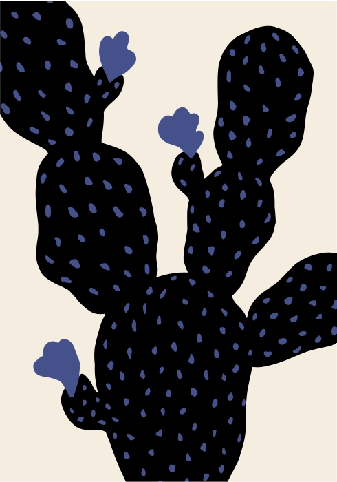 Prickle Pear Cactus van Graphic Collection