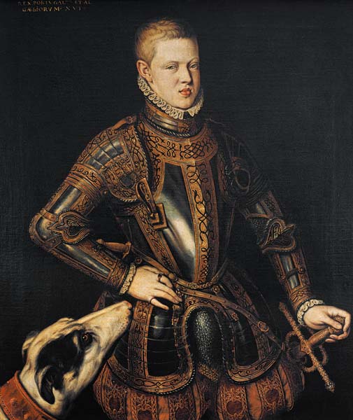 King Sebastian (1554-78) of Portugal, c.1571 van Cristovao do Moraes