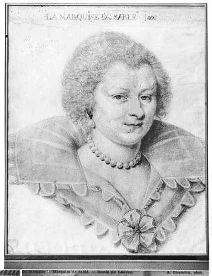 Portrait of Magdeleine de Souvre (1599-1678) Marquise de Sable van Daniel Dumonstier or Dumoustier
