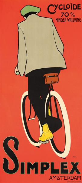 Poster Simplex fietsen Amsterdam 