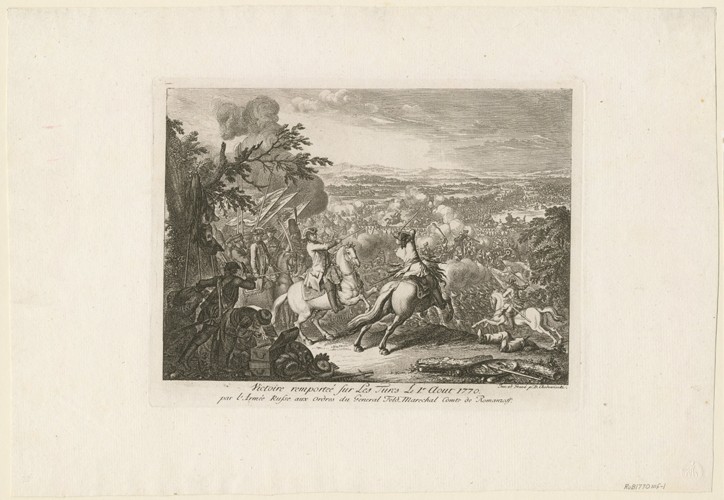 The Battle of Cahul van Daniel Nikolaus Chodowiecki